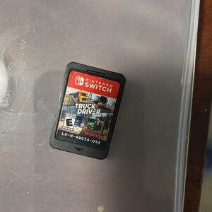 Nintendo Switch Truck Driver Game Cartridge - Black and Red